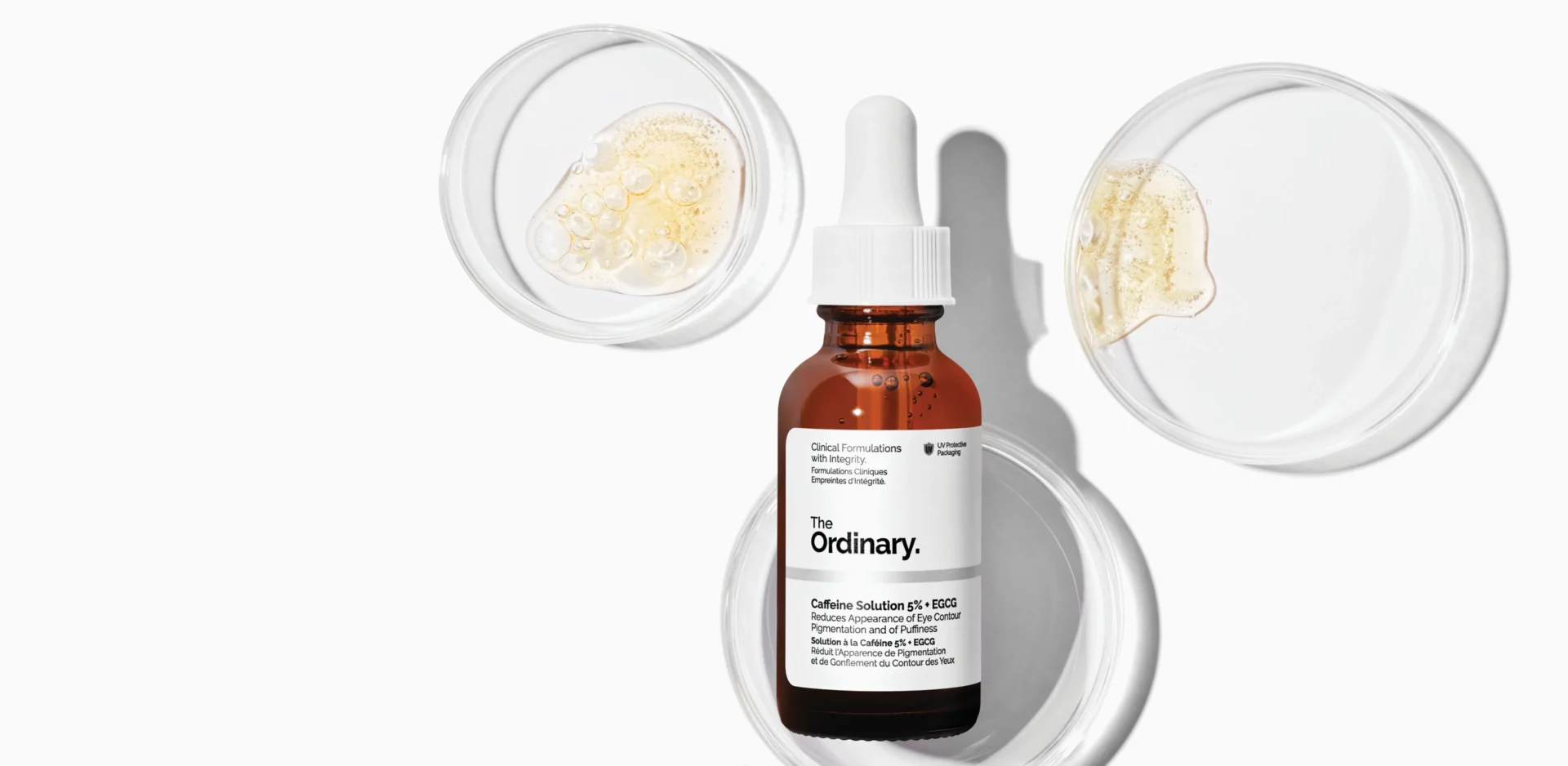 The Ordinary Caffeine Solution 5% + EGCG anti-cernes et poches contour des yeux Maroc